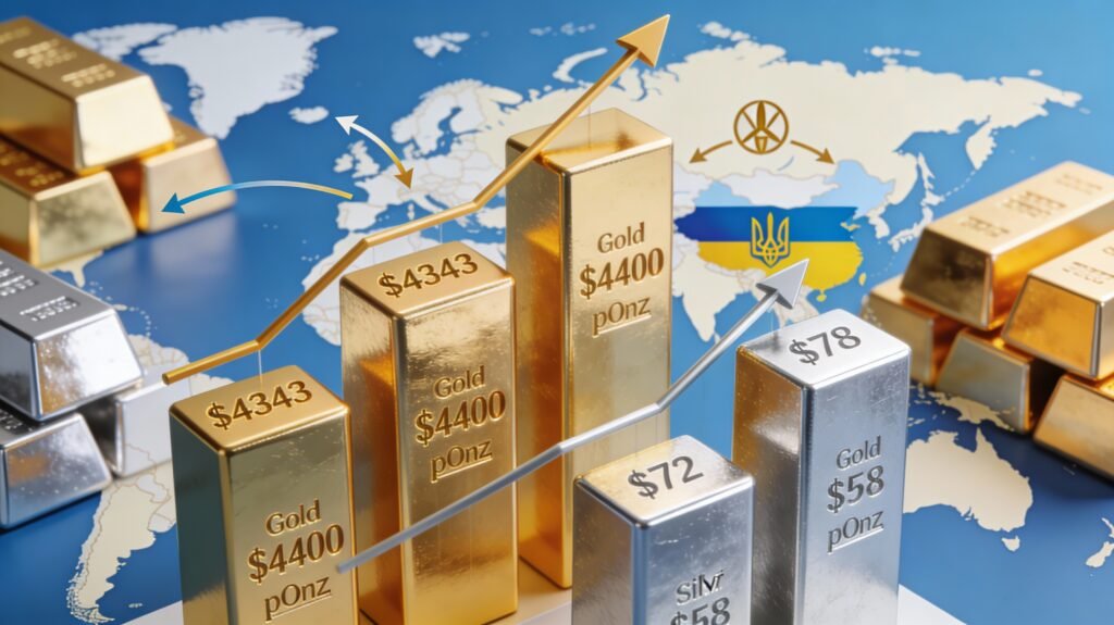 Precios oro y plata 2026: recuperación tras caída drástica por CME, pronóstico alcista con repuntes del 1.3% y 10%